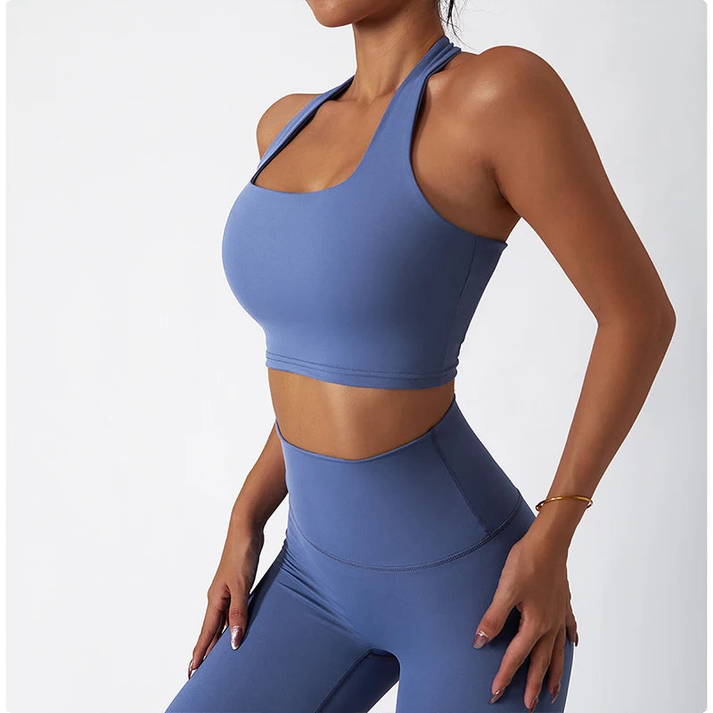 Women's Gym Set - Leggings, Sports Bra, and Sports Jacket (3-Piece)